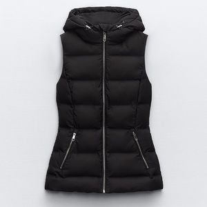 Zara NWT Water & Wind Protection Puffer Vest